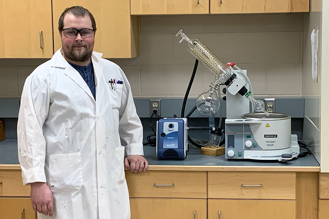 Doug Fansher, a PhD candidate in the College of Arts and Science’s Department of Chemistry at USask. 